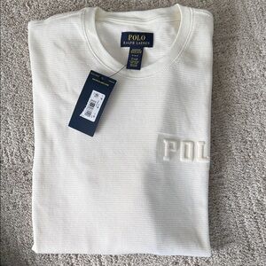 Polo Ralph Lauren Cream Waffle Knit Top